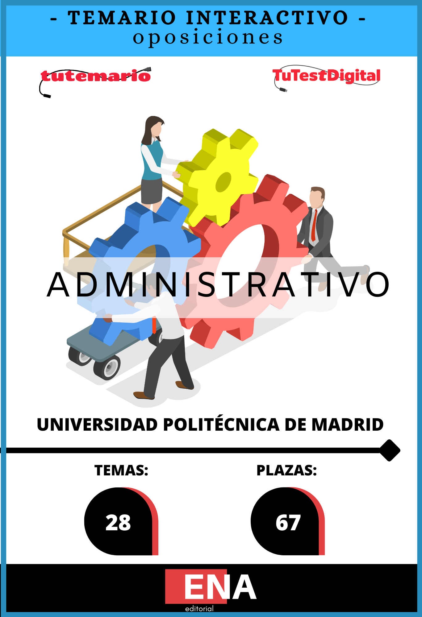 Libros Oposición 67 Administrativo Universidad Politécnica de Madrid ED. 2026