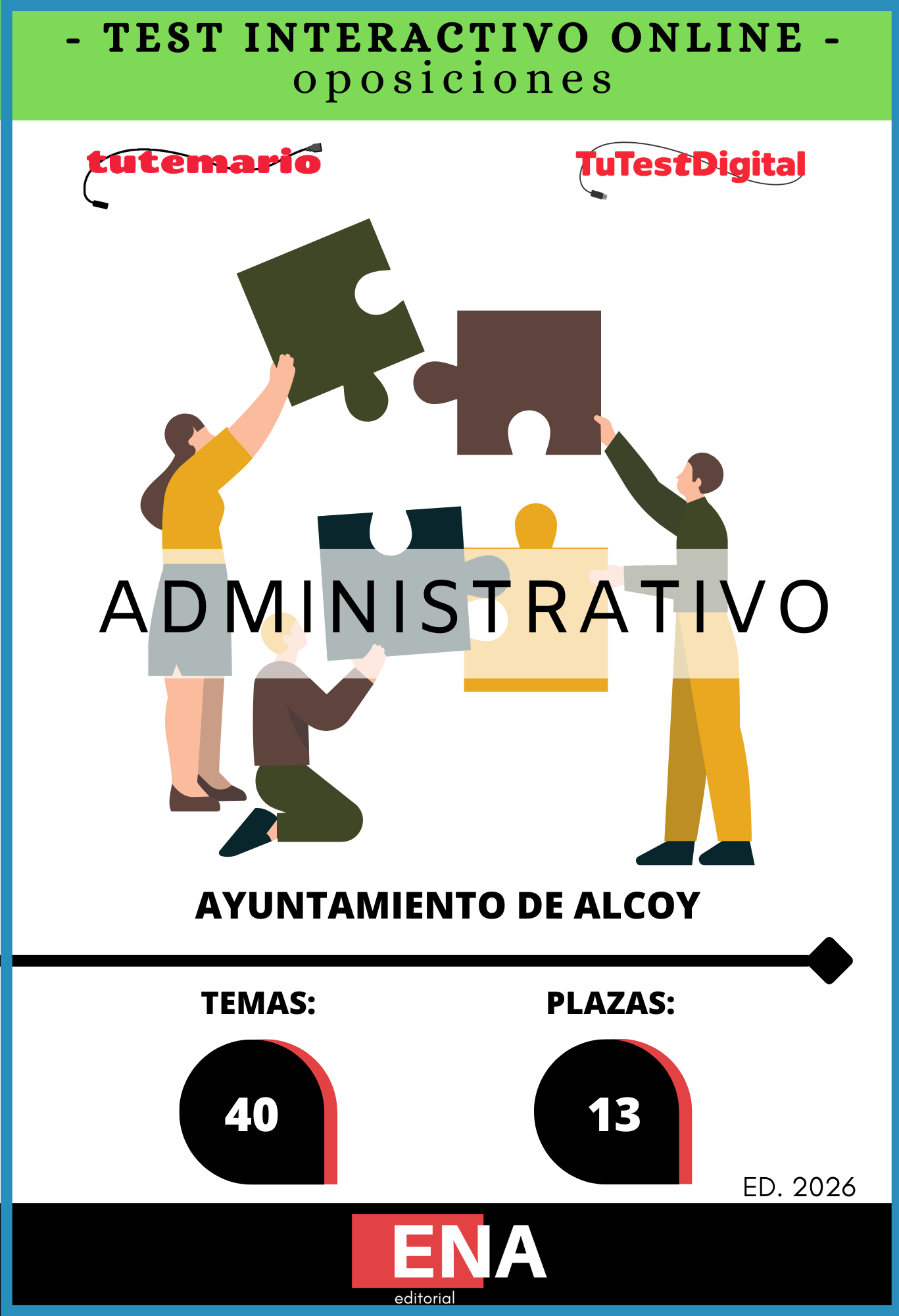 Libros Oposición 13 Administrativos Ayuntamiento de Alcoy
