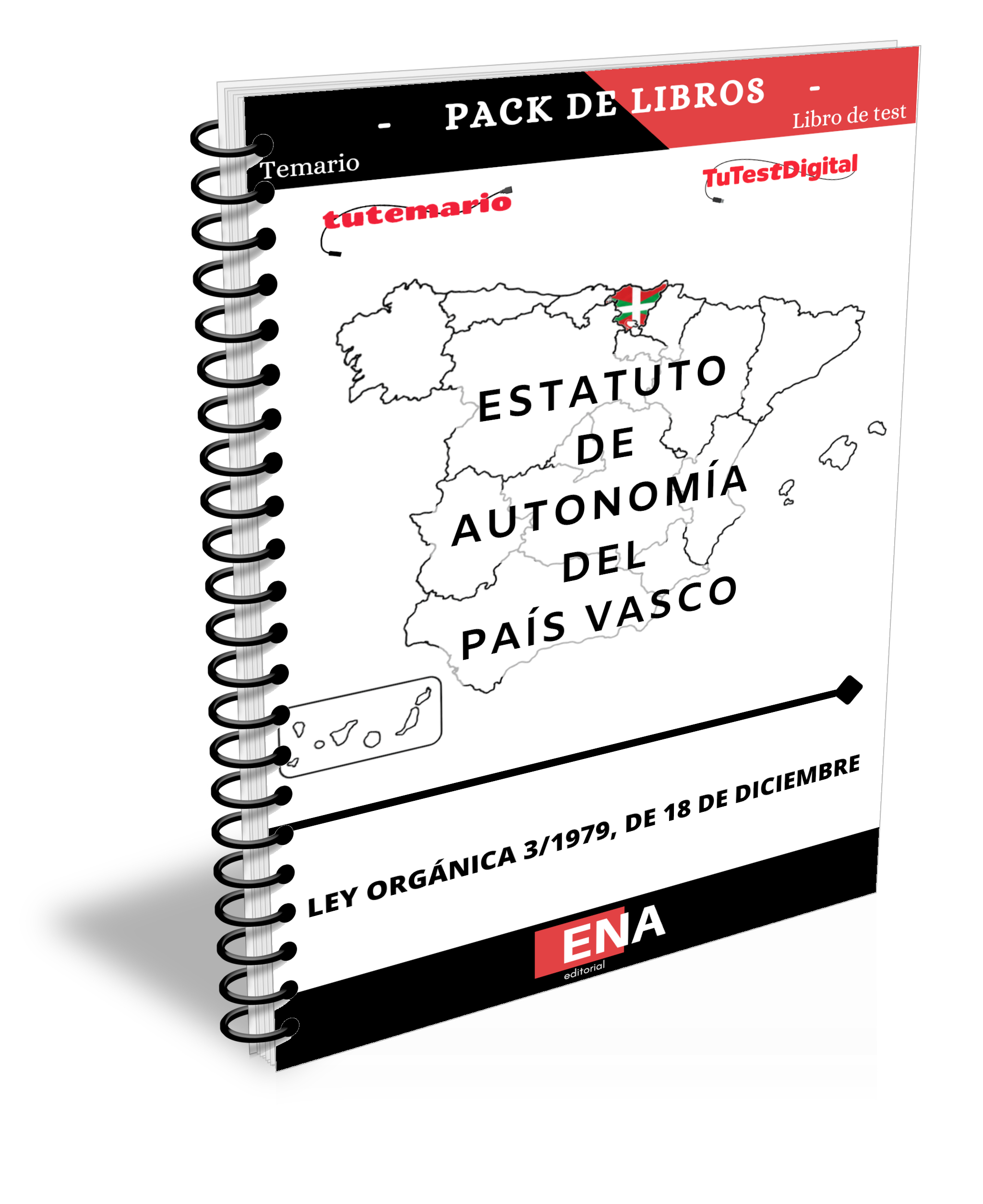 9. Libro para el estudio del Estatuto de autonomía del País Vasco. FORMATO ENCUADERNADO