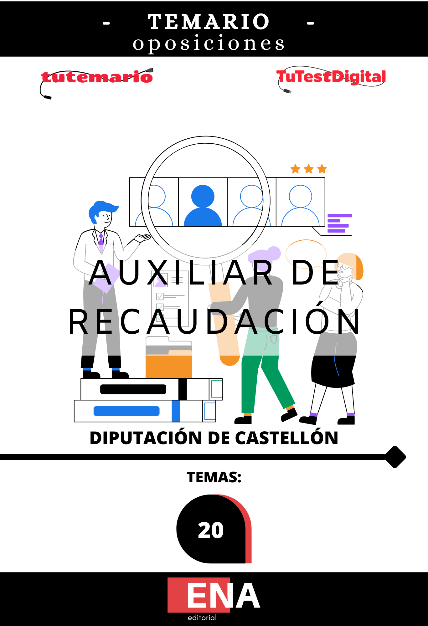 Libros Oposición Auxiliar de Recaudación Diputación Castellón.