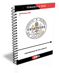 9. TEMARIO y TEST formato ENCUADERNADO para estudio Estatutos de la UNIVERSIDAD DE VALLADOLID