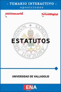 TEMARIO INTERACTIVO, que tiene como finalidad facilitar el estudio de los Estatutos de la Universidad de Valladolid, aprobados por el Acuerdo 23/2026, de 5 de marzo, de la Junta de Castilla y León, junto con una colección de 457 preguntas tipo test destinadas a facilitar su estudio, repaso y autoevaluación.