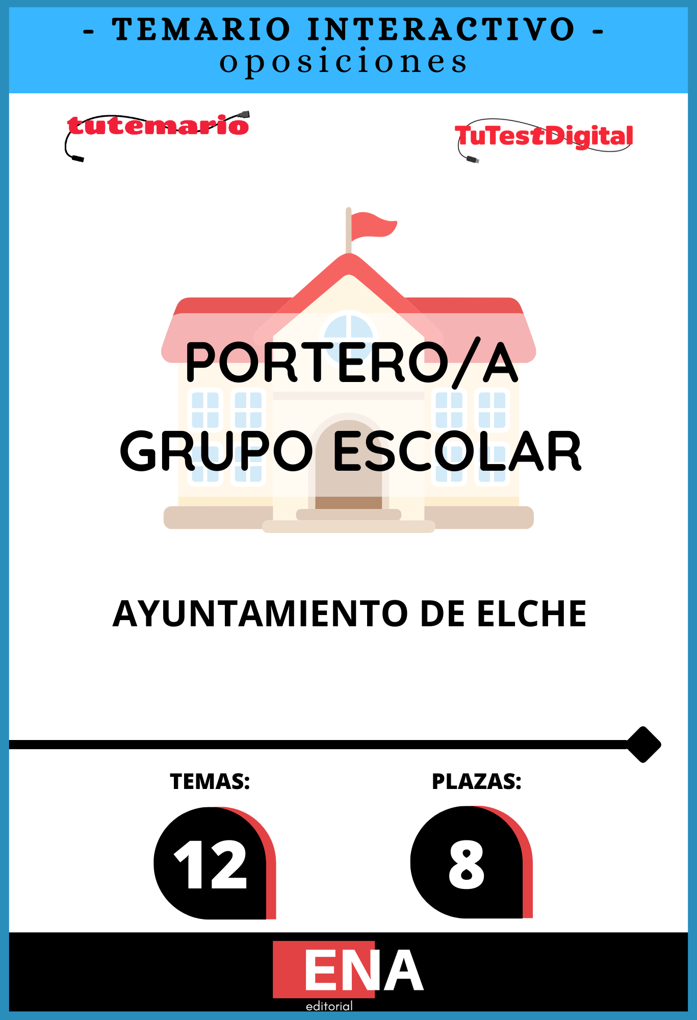 Libros oposición 8 Porteros / as oposición Ayuntamiento de Elche.