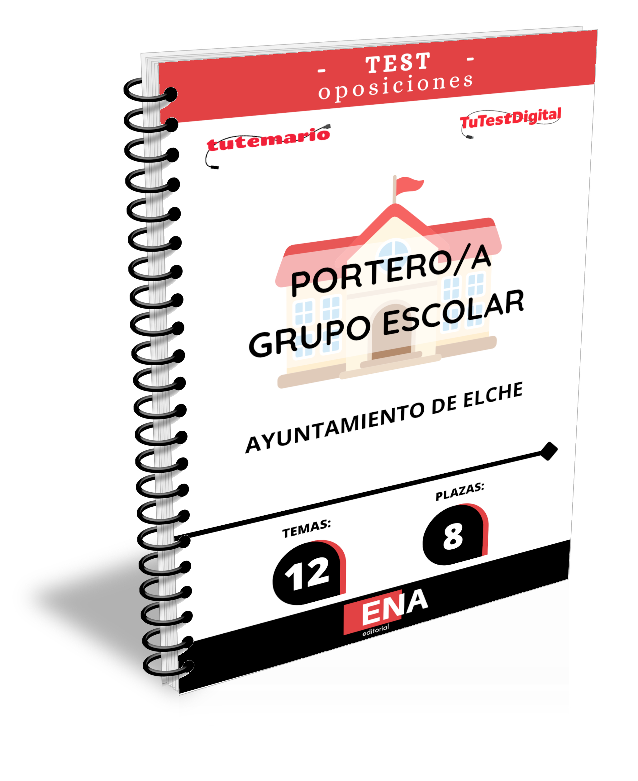 Libros oposición 8 Porteros / as oposición Ayuntamiento de Elche.