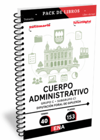 Material de estudio TEMARIOS y TEST para Oposición 153 Administrativos C-1 Diputación de Guipúzcoa / Gipuzkoa
