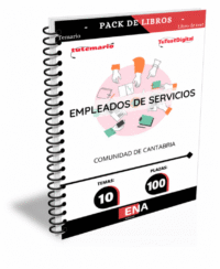 Material de estudio TEMARIOS y TEST para Oposición 100 Empleados de Servicios de la Comunidad de Cantabria
